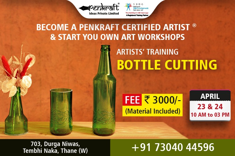 Become  a Penkraft Certified Artist For Bottle cutting